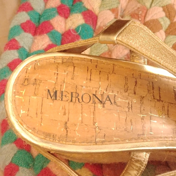 Merona gold strappy espadrilles - Picture 4 of 6